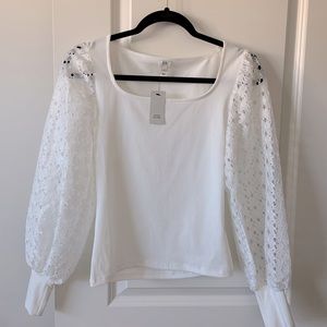 White lace blouse